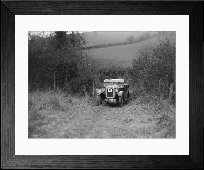 Framed Print : Austin Chummy of J Dyson-Taylor competing in the Inter-Varsity Trial, November 1931 Framed Print : Austin Chummy of J Dyson-Taylor competing in the Inter-Varsity Trial, November 1931