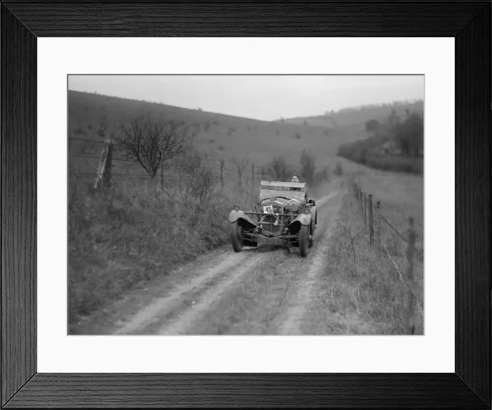 Framed Print : Frazer-Nash Super Sports of A Sebag-Montefiore competing in the Inter-Varsity Trial, November 1931 Framed Print : Frazer-Nash Super Sports of A Sebag-Montefiore competing in the Inter-Varsity Trial, November 1931