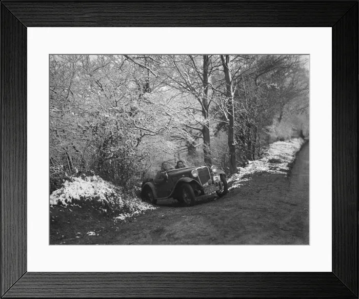 Framed Print : 1935 Singer Le Mans taking part in a motoring trial, late 1930s. Artist: Bill Brunell Framed Print : 1935 Singer Le Mans taking part in a motoring trial, late 1930s. Artist: Bill Brunell