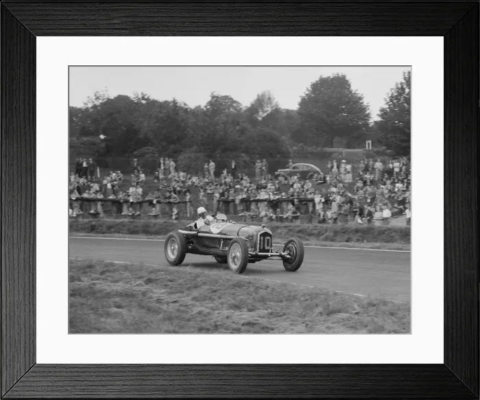 Framed Print : Alfa Romeo Monza of Kenneth Evans racing at Crystal Palace, London, 1939. Artist: Bill Brunell Framed Print : Alfa Romeo Monza of Kenneth Evans racing at Crystal Palace, London, 1939. Artist: Bill Brunell