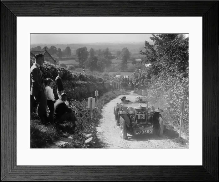 Framed Print : 1934 MG PA taking part in a West Hants Light Car Club Trial, Ibberton Hill, Dorset, 1930s Framed Print : 1934 MG PA taking part in a West Hants Light Car Club Trial, Ibberton Hill, Dorset, 1930s