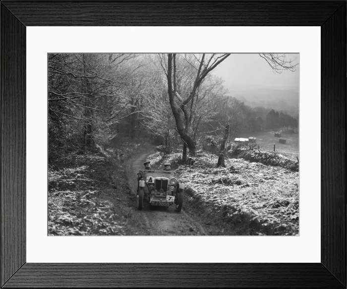 Framed Print : 1936 MG PB taking part in a motoring trial, late 1930s. Artist: Bill Brunell Framed Print : 1936 MG PB taking part in a motoring trial, late 1930s. Artist: Bill Brunell