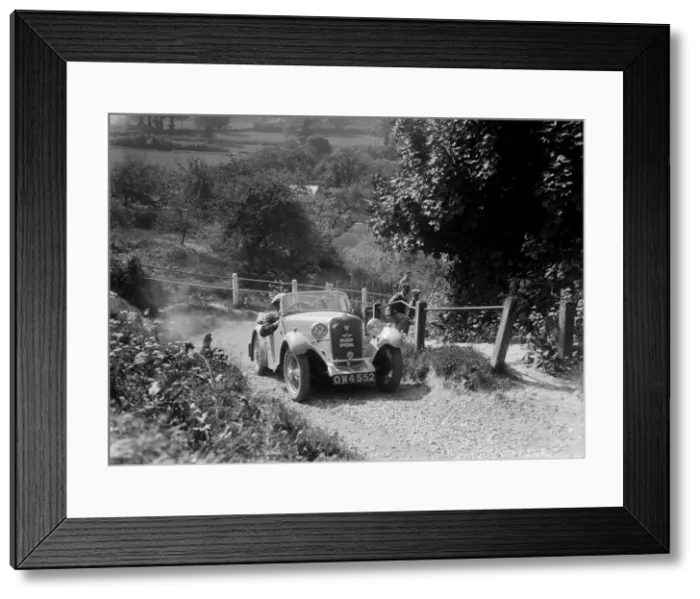 Framed Print : 1934 Singer Le Mans taking part in a West Hants Light Car Club Trial, Ibberton Hill, Dorset, 1930s Framed Print : 1934 Singer Le Mans taking part in a West Hants Light Car Club Trial, Ibberton Hill, Dorset, 1930s