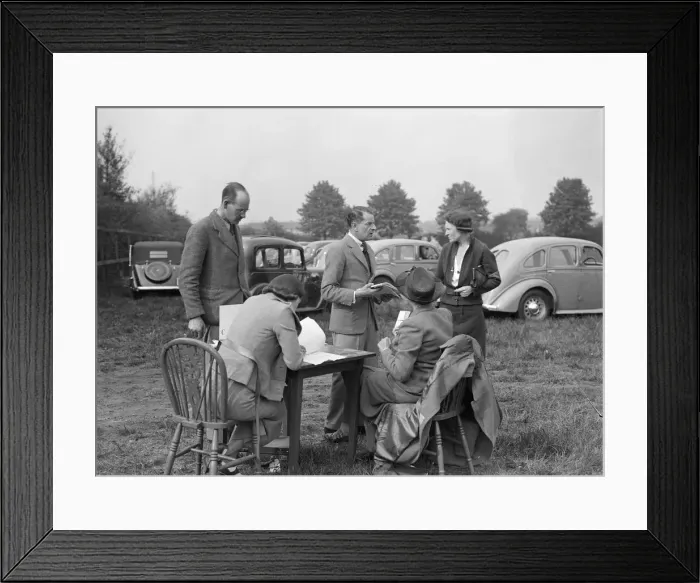 Framed Print : Standard Car Owners Club Gymkhana, 8 May 1938. Artist: Bill Brunell Framed Print : Standard Car Owners Club Gymkhana, 8 May 1938. Artist: Bill Brunell