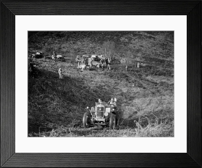Framed Print : 1089 cc Riley taking part in a motoring trial, late 1930s. Artist: Bill Brunell Framed Print : 1089 cc Riley taking part in a motoring trial, late 1930s. Artist: Bill Brunell