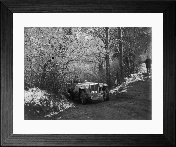 Framed Print : 1936 MG TA taking part in a motoring trial, late 1930s. Artist: Bill Brunell Framed Print : 1936 MG TA taking part in a motoring trial, late 1930s. Artist: Bill Brunell