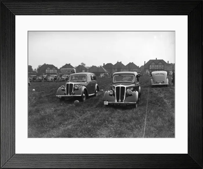 Framed Print : Standard Flying Twelve and Flying Nine at the Standard Car Owners Club Gymkhana, 8 May 1938 Framed Print : Standard Flying Twelve and Flying Nine at the Standard Car Owners Club Gymkhana, 8 May 1938