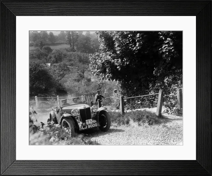Framed Print : 1934 MG Magnette taking part in a West Hants Light Car Club Trial, Ibberton Hill, Dorset, 1930s Framed Print : 1934 MG Magnette taking part in a West Hants Light Car Club Trial, Ibberton Hill, Dorset, 1930s