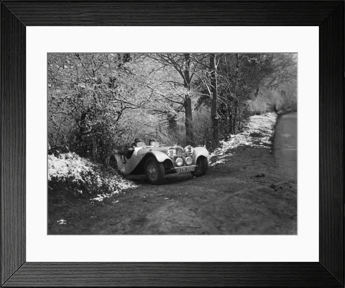 Framed Print : SS Jaguar 100 taking part in a motoring trial, late 1930s. Artist: Bill Brunell Framed Print : SS Jaguar 100 taking part in a motoring trial, late 1930s. Artist: Bill Brunell