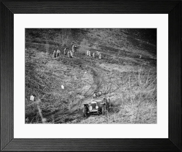 Framed Print : 1929 Riley cut-down trials special taking part in a motoring trial, late 1930s. Artist Framed Print : 1929 Riley cut-down trials special taking part in a motoring trial, late 1930s. Artist