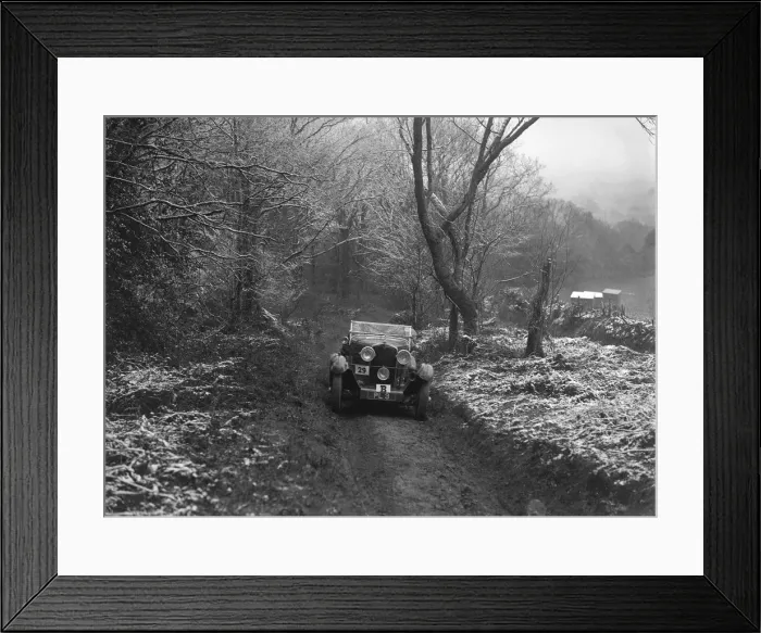 Framed Print : 1930 Talbot 90 tourer taking part in a motoring trial, late 1930s. Artist: Bill Brunell Framed Print : 1930 Talbot 90 tourer taking part in a motoring trial, late 1930s. Artist: Bill Brunell