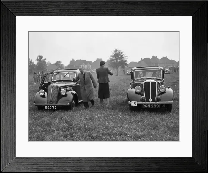 Framed Print : Standard Flying Ten and Standard Ten at the Standard Car Owners Club Gymkhana, 8 May 1938 Framed Print : Standard Flying Ten and Standard Ten at the Standard Car Owners Club Gymkhana, 8 May 1938