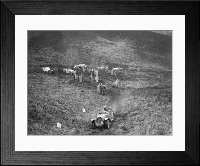 Framed Print : 1933 Wolseley Hornet 2-seater sports taking part in a motoring trial, late 1930s Framed Print : 1933 Wolseley Hornet 2-seater sports taking part in a motoring trial, late 1930s