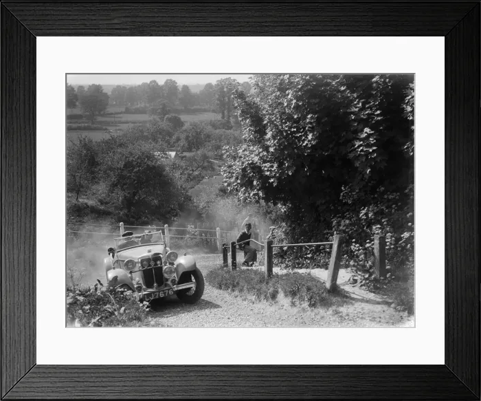 Framed Print : 1933 Standard Avon taking part in a West Hants Light Car Club Trial, Ibberton Hill, Dorset, 1930s Framed Print : 1933 Standard Avon taking part in a West Hants Light Car Club Trial, Ibberton Hill, Dorset, 1930s