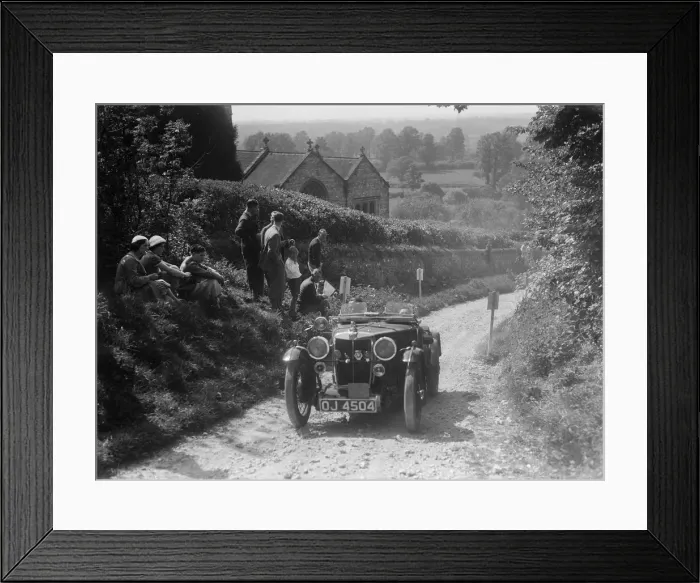 Framed Print : 1932 MG J2 Standard taking part in a West Hants Light Car Club Trial, Ibberton Hill, Dorset, 1930s Framed Print : 1932 MG J2 Standard taking part in a West Hants Light Car Club Trial, Ibberton Hill, Dorset, 1930s