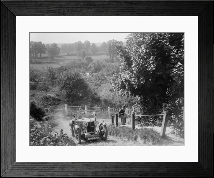 Framed Print : 1933 MG J2 Standard taking part in a West Hants Light Car Club Trial, Ibberton Hill, Dorset, 1930s Framed Print : 1933 MG J2 Standard taking part in a West Hants Light Car Club Trial, Ibberton Hill, Dorset, 1930s