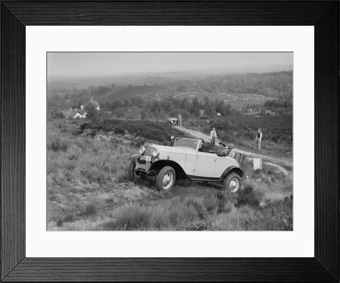 Framed Print : 1933 Ford V8 taking part in the NWLMC Lawrence Cup Trial, 1937. Artist: Bill Brunell Framed Print : 1933 Ford V8 taking part in the NWLMC Lawrence Cup Trial, 1937. Artist: Bill Brunell