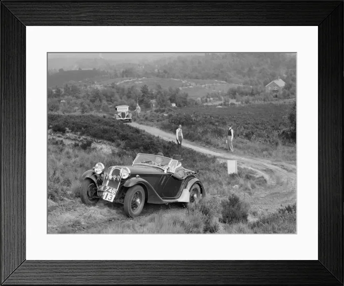 Framed Print : 1935 Frazer-Nash BMW 315 / 40 taking part in the NWLMC Lawrence Cup Trial, 1937. Artist: Bill Brunell Framed Print : 1935 Frazer-Nash BMW 315 / 40 taking part in the NWLMC Lawrence Cup Trial, 1937. Artist: Bill Brunell