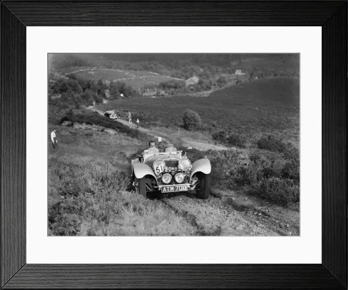 Framed Print : 1936 Jaguar SS100 taking part in the NWLMC Lawrence Cup Trial, 1937. Artist: Bill Brunell Framed Print : 1936 Jaguar SS100 taking part in the NWLMC Lawrence Cup Trial, 1937. Artist: Bill Brunell