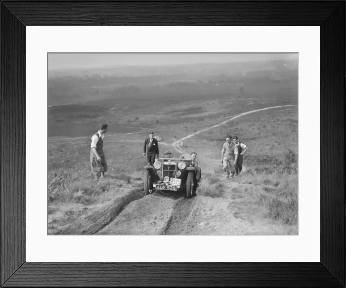Framed Print : 1935 MG PA taking part in the NWLMC Lawrence Cup Trial, 1937. Artist: Bill Brunell Framed Print : 1935 MG PA taking part in the NWLMC Lawrence Cup Trial, 1937. Artist: Bill Brunell