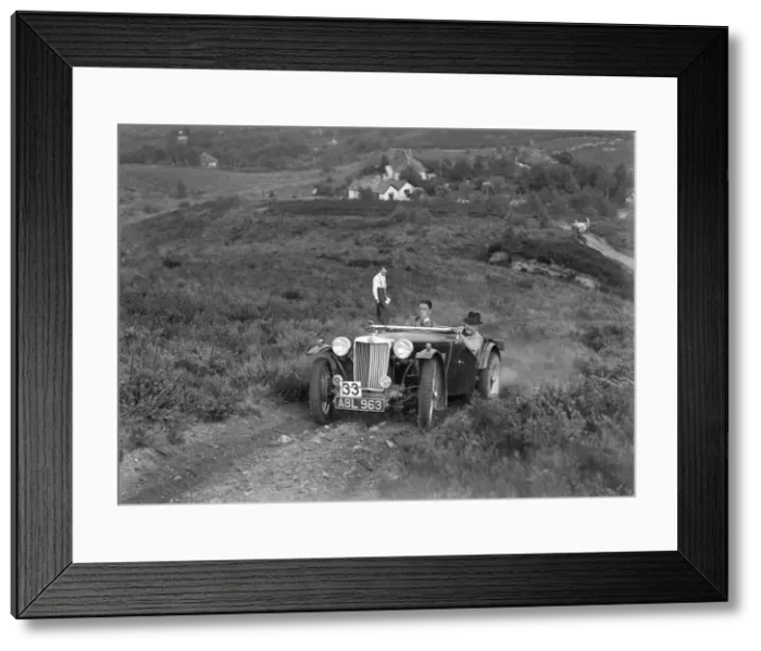 Framed Print : 1936 MG TA of the Three Musketeers team taking part in the NWLMC Lawrence Cup Trial, 1937 Framed Print : 1936 MG TA of the Three Musketeers team taking part in the NWLMC Lawrence Cup Trial, 1937