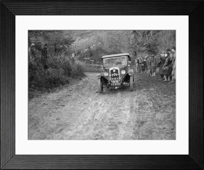 Framed Print : 1928 Austin 12 / 4 4-seater tourer taking part in the Inter-Varsity Trial, 1930. Artist: Bill Brunell Framed Print : 1928 Austin 12 / 4 4-seater tourer taking part in the Inter-Varsity Trial, 1930. Artist: Bill Brunell