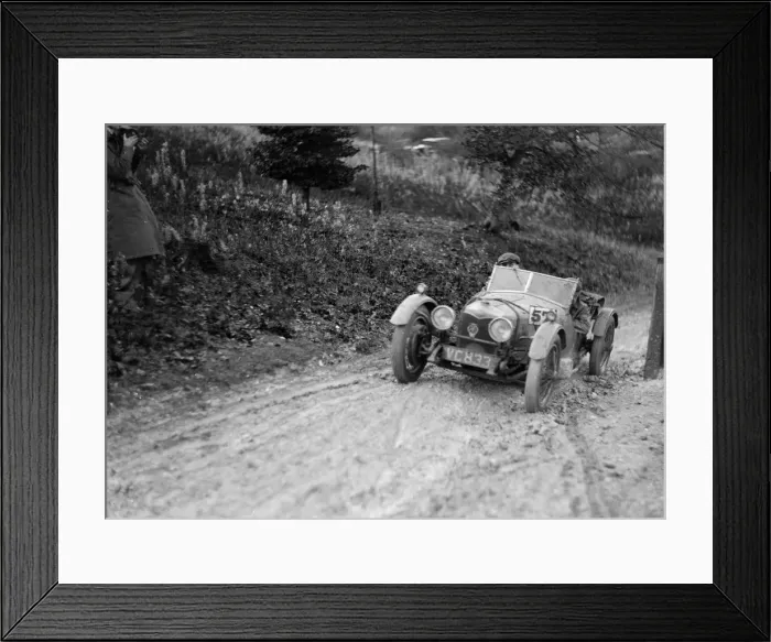 Framed Print : Riley Brooklands 2-seater sports of JE Lancaster taking part in the Inter-Varsity Trial, 1930 Framed Print : Riley Brooklands 2-seater sports of JE Lancaster taking part in the Inter-Varsity Trial, 1930