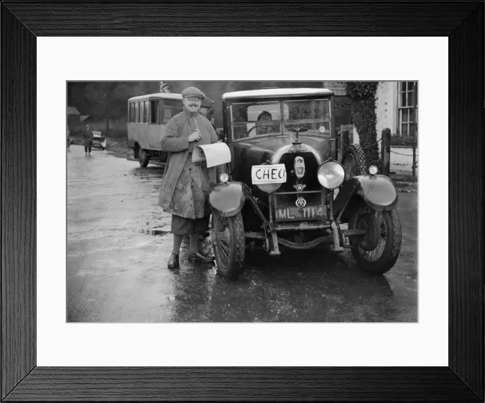 Framed Print : Austro-Daimler used as an officials car at the Inter-Varsity Trial, 1930. Artist: Bill Brunell Framed Print : Austro-Daimler used as an officials car at the Inter-Varsity Trial, 1930. Artist: Bill Brunell