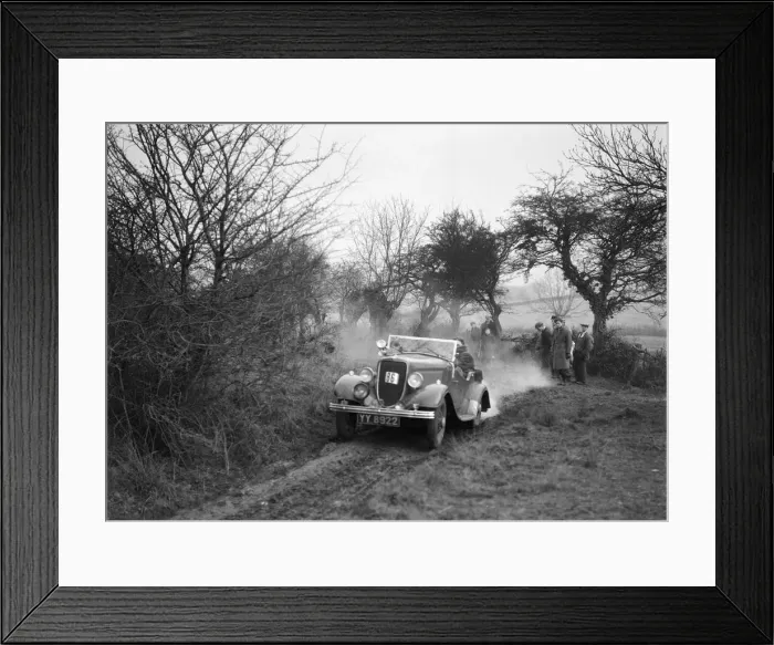 Framed Print : Lord Aveburys Ford V8 competing in the Sunbac Colmore Trial, Gloucestershire, 1934 Framed Print : Lord Aveburys Ford V8 competing in the Sunbac Colmore Trial, Gloucestershire, 1934