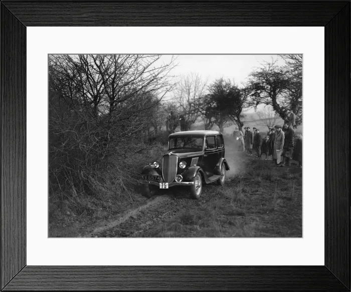 Framed Print : EGH Arnolds Ford Model Y, Sunbac Colmore Trial, near Winchcombe, Gloucestershire, 1934 Framed Print : EGH Arnolds Ford Model Y, Sunbac Colmore Trial, near Winchcombe, Gloucestershire, 1934