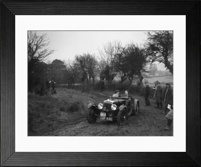Framed Print : Frazer-Nash of JD Greaves at the Sunbac Colmore Trial, near Winchcombe, Gloucestershire, 1934 Framed Print : Frazer-Nash of JD Greaves at the Sunbac Colmore Trial, near Winchcombe, Gloucestershire, 1934