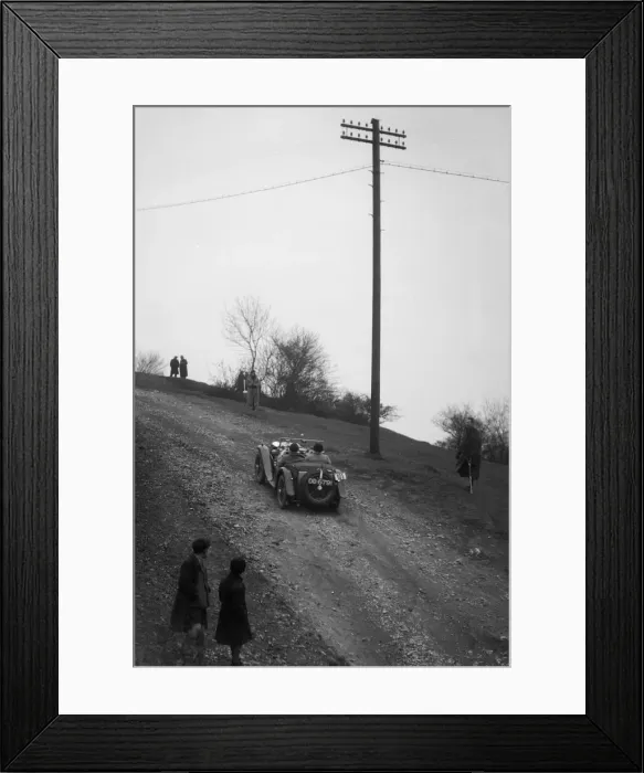 Framed Print : Miss EV Watsons MG J3 climbing Nailsworth Ladder, Sunbac Colmore Trial, Gloucestershire, 1934 Framed Print : Miss EV Watsons MG J3 climbing Nailsworth Ladder, Sunbac Colmore Trial, Gloucestershire, 1934