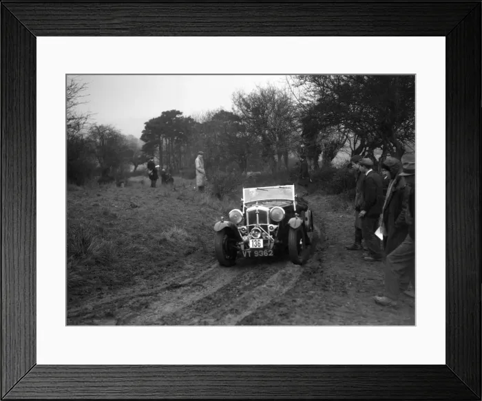 Framed Print : Wolseley Hornet of AK Hunt at the Sunbac Colmore Trial, near Winchcombe, Gloucestershire, 1934 Framed Print : Wolseley Hornet of AK Hunt at the Sunbac Colmore Trial, near Winchcombe, Gloucestershire, 1934