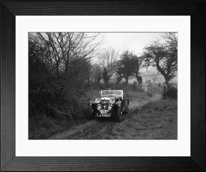 Framed Print : MG Magna of EH Banfield at the Sunbac Colmore Trial, near Winchcombe, Gloucestershire, 1934 Framed Print : MG Magna of EH Banfield at the Sunbac Colmore Trial, near Winchcombe, Gloucestershire, 1934