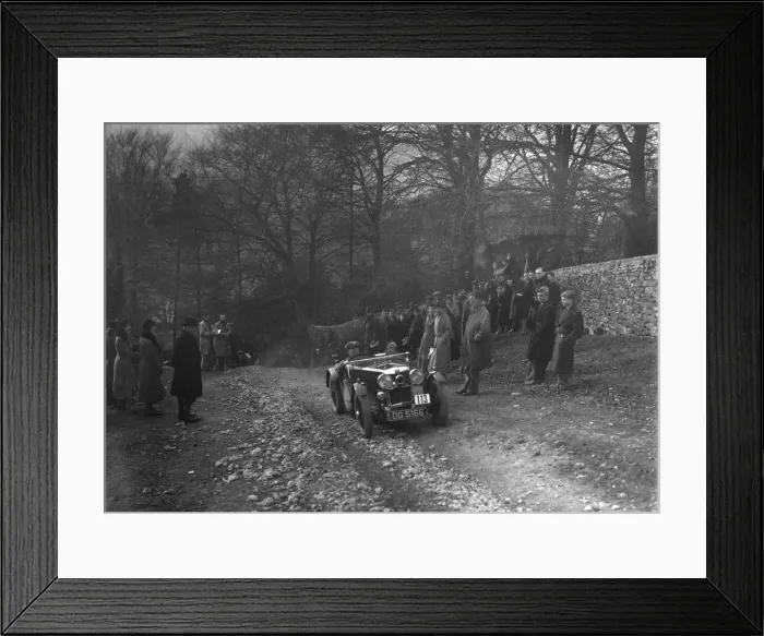 Framed Print : MG J2 of WH Haden climbing Nailsworth Ladder, Sunbac Colmore Trial, Gloucestershire, 1934 Framed Print : MG J2 of WH Haden climbing Nailsworth Ladder, Sunbac Colmore Trial, Gloucestershire, 1934