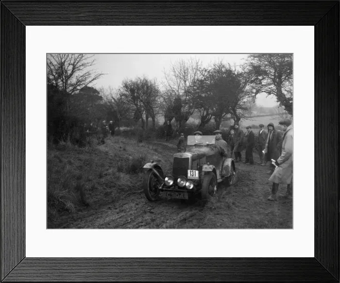 Framed Print : Lea-Francis of CH Wagstaff at the Sunbac Colmore Trial, near Winchcombe, Gloucestershire, 1934