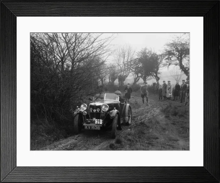 Framed Print : MG M type of AJ Milburn at the Sunbac Colmore Trial, near Winchcombe, Gloucestershire, 1934 Framed Print : MG M type of AJ Milburn at the Sunbac Colmore Trial, near Winchcombe, Gloucestershire, 1934