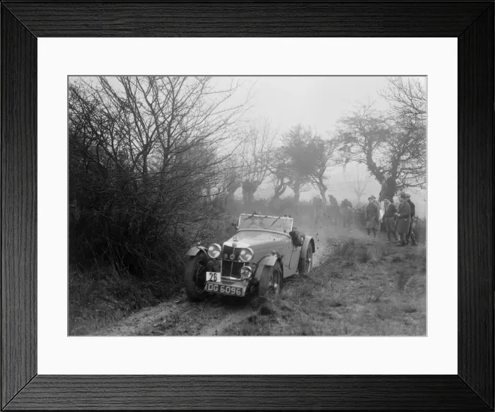 Framed Print : MG F type of GF Horan at the Sunbac Colmore Trial, near Winchcombe, Gloucestershire, 1934 Framed Print : MG F type of GF Horan at the Sunbac Colmore Trial, near Winchcombe, Gloucestershire, 1934