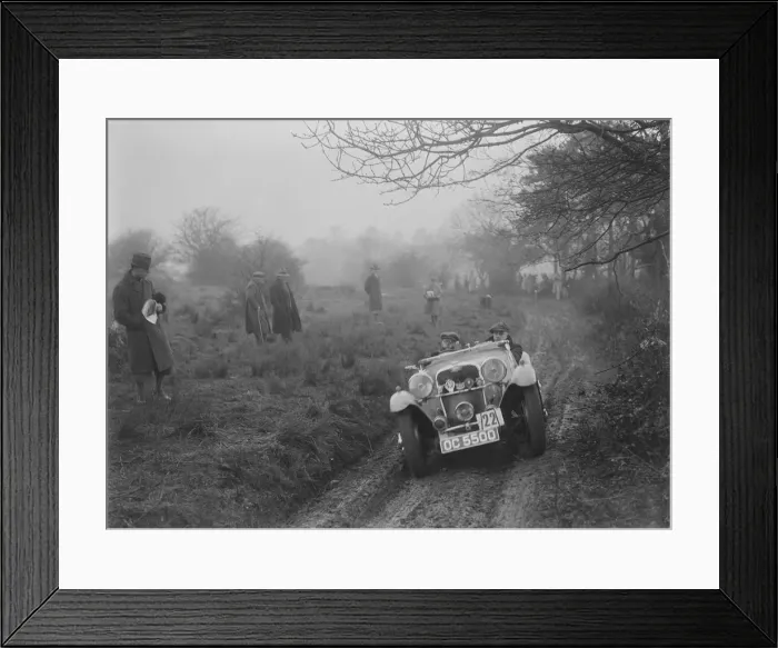 Framed Print : Singer of JAM Patrick at the Sunbac Colmore Trial, near Winchcombe, Gloucestershire, 1934 Framed Print : Singer of JAM Patrick at the Sunbac Colmore Trial, near Winchcombe, Gloucestershire, 1934