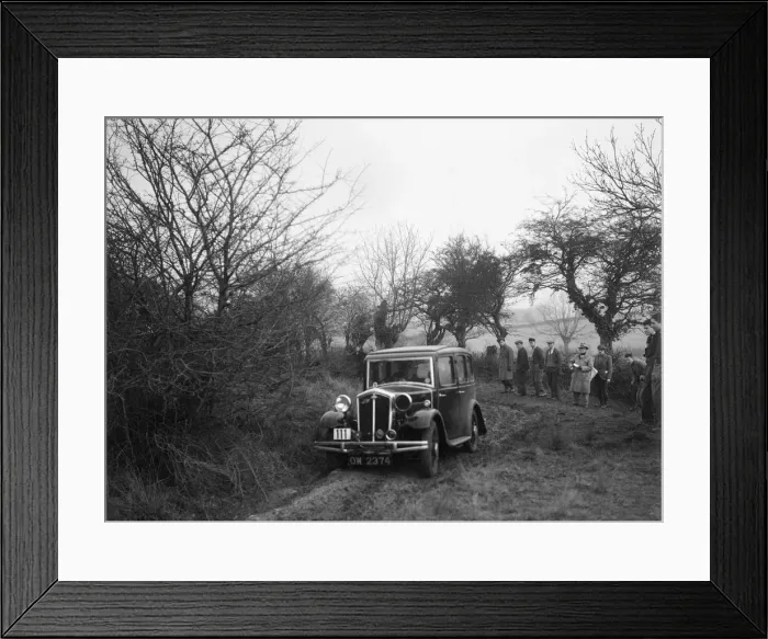 Framed Print : Wolseley of LL Hunt at the Sunbac Colmore Trial, near Winchcombe, Gloucestershire, 1934 Framed Print : Wolseley of LL Hunt at the Sunbac Colmore Trial, near Winchcombe, Gloucestershire, 1934