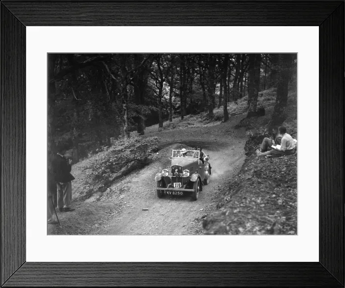 Framed Print : Triumph open tourer taking part in the B&HMC Brighton-Beer Trial, Fingle Bridge Hill Framed Print : Triumph open tourer taking part in the B&HMC Brighton-Beer Trial, Fingle Bridge Hill