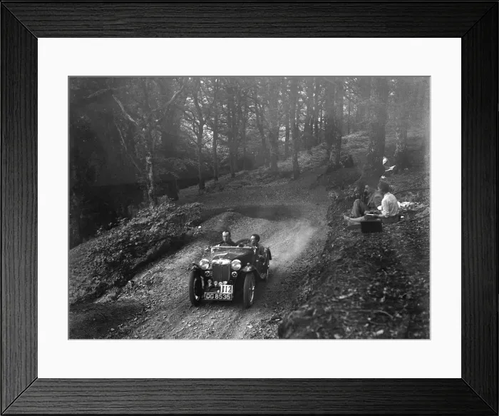 Framed Print : MG PA taking part in the B&HMC Brighton-Beer Trial, Fingle Bridge Hill, Devon, 1934 Framed Print : MG PA taking part in the B&HMC Brighton-Beer Trial, Fingle Bridge Hill, Devon, 1934