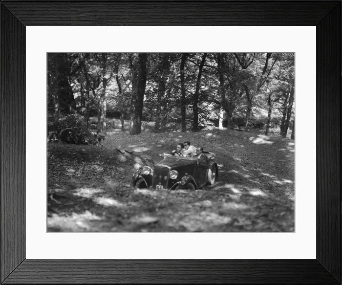 Framed Print : Singer taking part in the B&HMC Brighton-Beer Trial, Fingle Bridge Hill, Devon, 1934 Framed Print : Singer taking part in the B&HMC Brighton-Beer Trial, Fingle Bridge Hill, Devon, 1934
