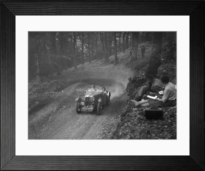 Framed Print : MG J2 of Doreen Evans taking part in the B&HMC Brighton-Beer Trial, Fingle Bridge Hill Framed Print : MG J2 of Doreen Evans taking part in the B&HMC Brighton-Beer Trial, Fingle Bridge Hill