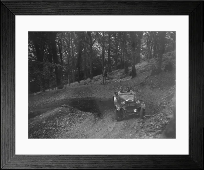 Framed Print : Frazer-Nash of Alan Whiddington, B&HMC Brighton-Beer Trial, Fingle Bridge Hill, Devon, 1934 Framed Print : Frazer-Nash of Alan Whiddington, B&HMC Brighton-Beer Trial, Fingle Bridge Hill, Devon, 1934