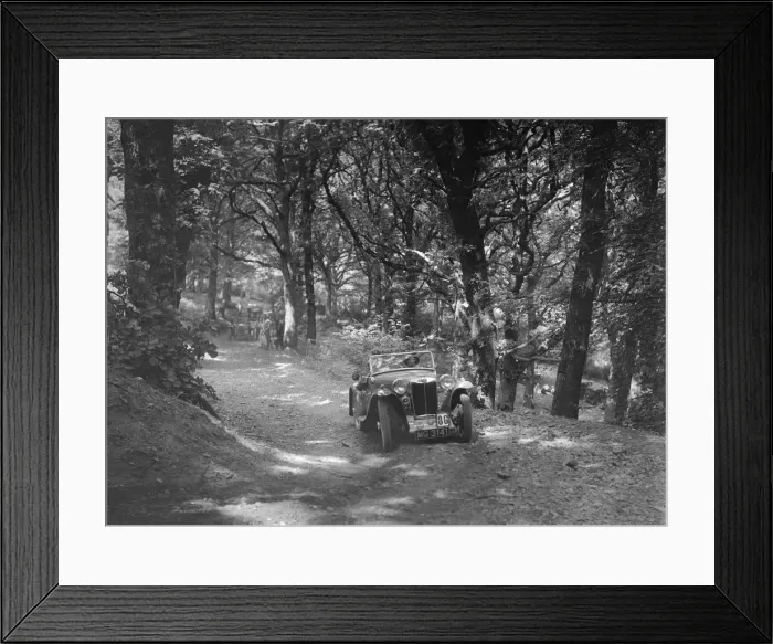 Framed Print : MG PA taking part in the B&HMC Brighton-Beer Trial, Fingle Bridge Hill, Devon, 1934 Framed Print : MG PA taking part in the B&HMC Brighton-Beer Trial, Fingle Bridge Hill, Devon, 1934
