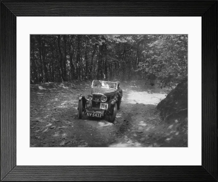 Framed Print : MG J2 competing in the Brighton & Hove Motor Club Brighton-Beer Trial, 1934. Artist Framed Print : MG J2 competing in the Brighton & Hove Motor Club Brighton-Beer Trial, 1934. Artist