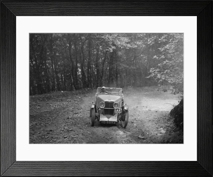 Framed Print : MG J2 competing in the B&HMC Brighton-Beer Trial, Fingle Bridge Hill, Devon, 1934 Framed Print : MG J2 competing in the B&HMC Brighton-Beer Trial, Fingle Bridge Hill, Devon, 1934