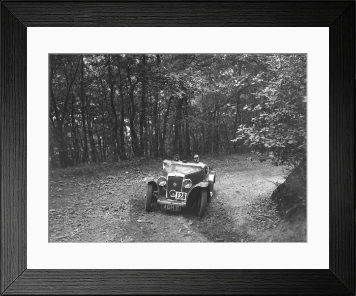 Framed Print : Hillman Aero Minx competing in the B&HMC Brighton-Beer Trial, Fingle Bridge Hill, Devon, 1934 Framed Print : Hillman Aero Minx competing in the B&HMC Brighton-Beer Trial, Fingle Bridge Hill, Devon, 1934