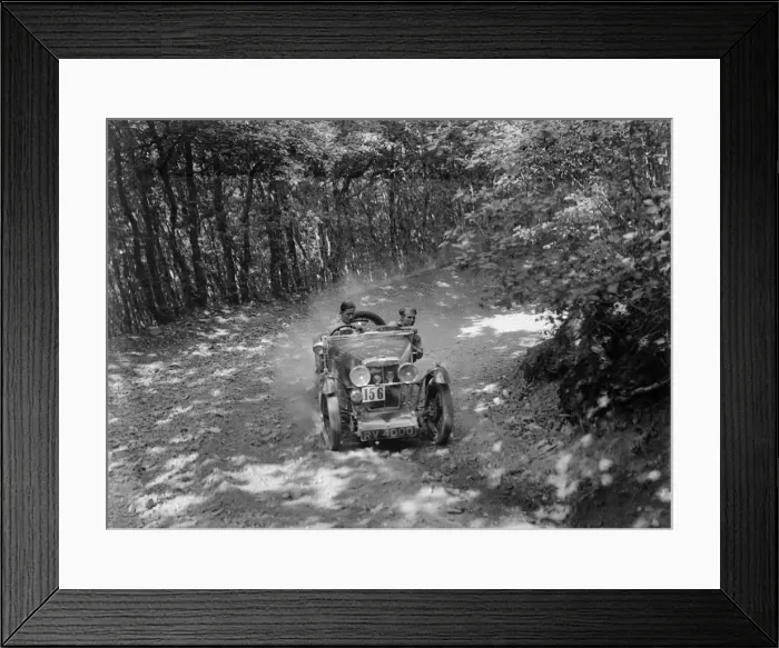 Framed Print : MG J2 competing in the B&HMC Brighton-Beer Trial, Fingle Bridge Hill, Devon, 1934 Framed Print : MG J2 competing in the B&HMC Brighton-Beer Trial, Fingle Bridge Hill, Devon, 1934